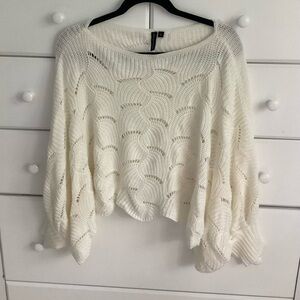 Moon & Madison Scallop Hem Batwing Sweater
